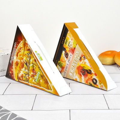 Embalaje de alimentos de papel caja laminado PE en el interior para pizzas